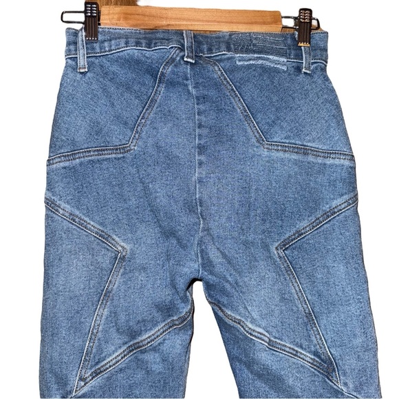 REVICE Venus Jeans Star Butt High Waist Jeans Blue Stretch Skinny Crop Size 27 - Picture 8 of 10